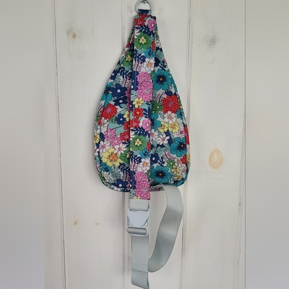 Vera Bradley Far Out Floral Sling Backpack Shoulder Bag - Picture 3 of 7
